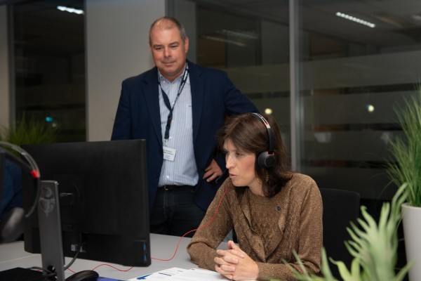 Hans en Alexia Bertrand dag van de cc medewerker