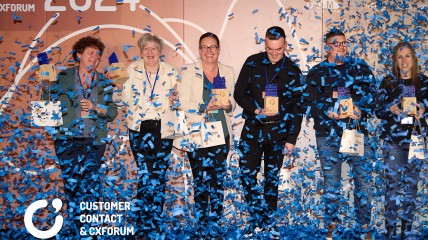 Uitreiking van zes nieuwe Stars of Customer Contact